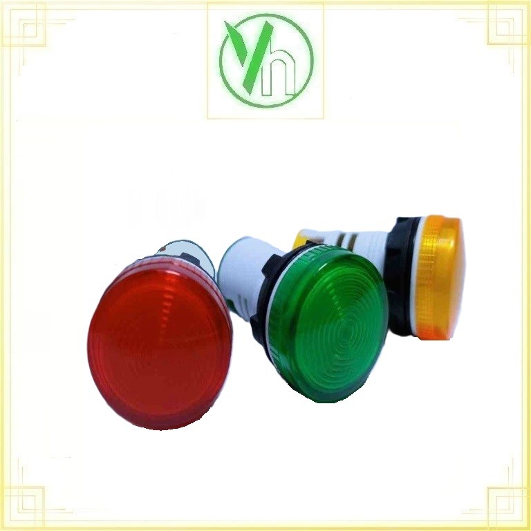 Đèn báo pha xanh 220v AC ,green DBX-ML-22 MORELE DBX-ML-22