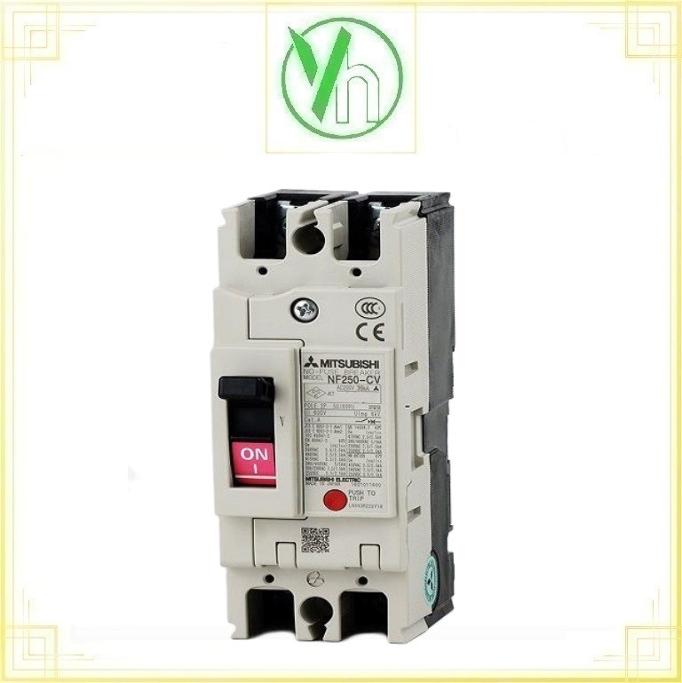 Aptomat MCCB NF250-CV 100A 36kA 2CL002A00003N Mitsubishi 2CL002A00003N