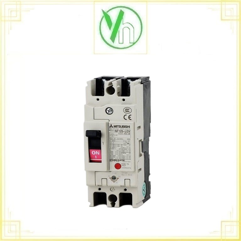 Aptomat MCCB NF125-LGV 2P 20-25A 90kA Mitsubishi Mitsubishi NF125-LGV 2P 20-25A 90kA