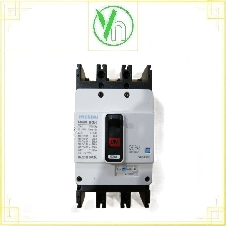 Aptomat HGM50HF38KA 3P 50A 38KA Hyundai HGM50HF38KA