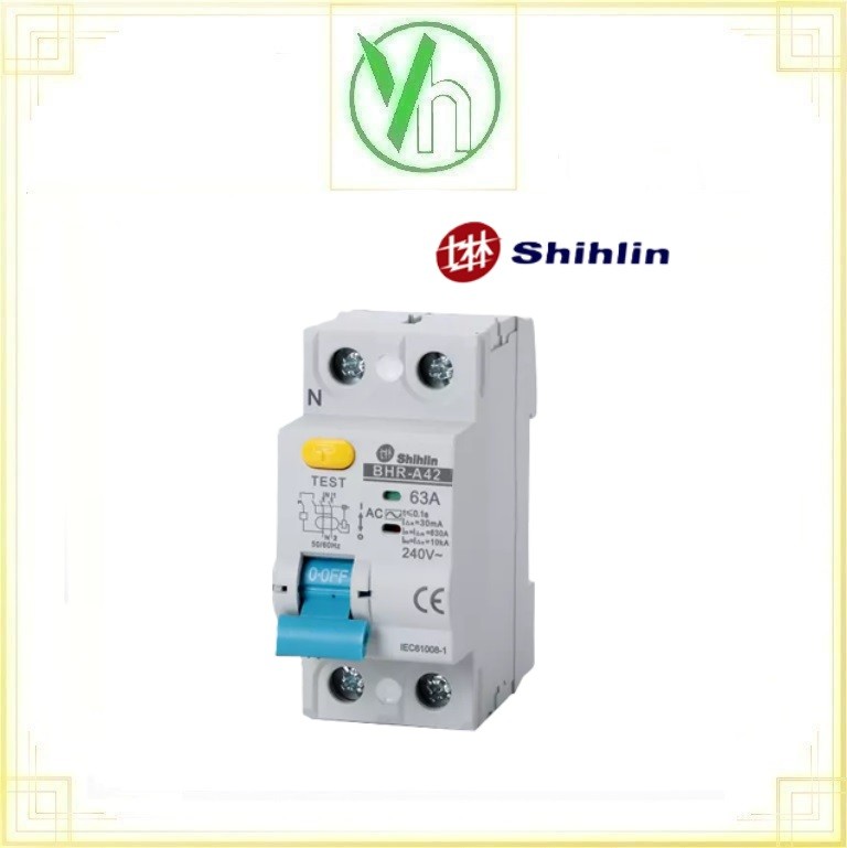 RCCB BHR-A 2P 40A Shihlin SHIHLIN ELECTRIC RCCB BHR-A 2P 40A