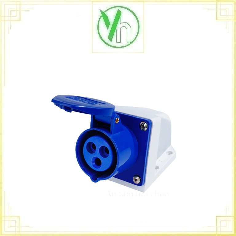 Ổ cắm loại cố định bắt trên tường 1 pha MD113 3P 16A Việt Nam MD113