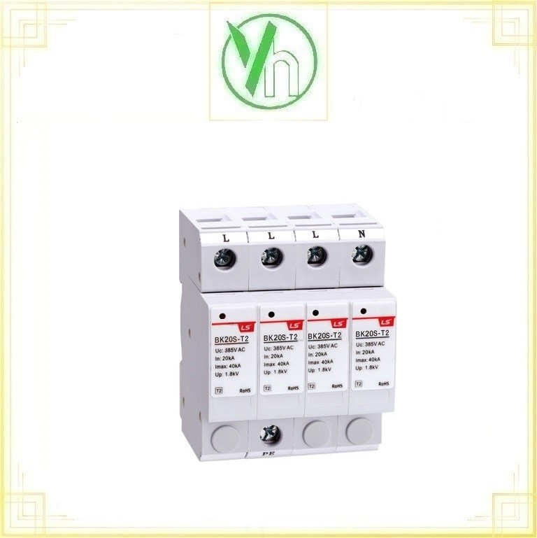 Chống sét lan truyền BK20S-T2-4P 40kA 385V class II LS LS ELECTRIC BK20S-T2-4P