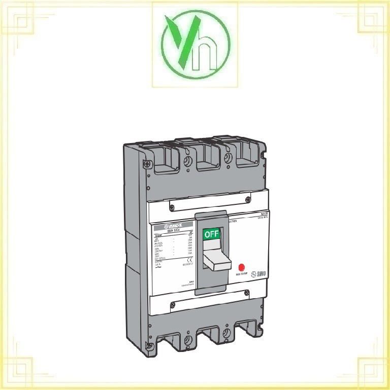 Aptomat MCCB 3P SBS803c/800 75kA sino Sino - Vanlock SBS803c/800