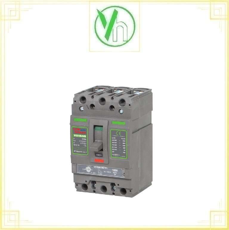 Aptomat MCCB 3P VD160N/160/FMU 160A Sino Sino - Vanlock VD160N/160/FMU 160A