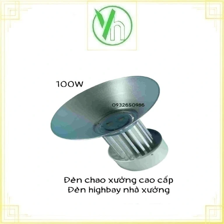 Đèn chao xưởng cao cấp - Đèn high bay nhà xưởng 100W Maxlight .