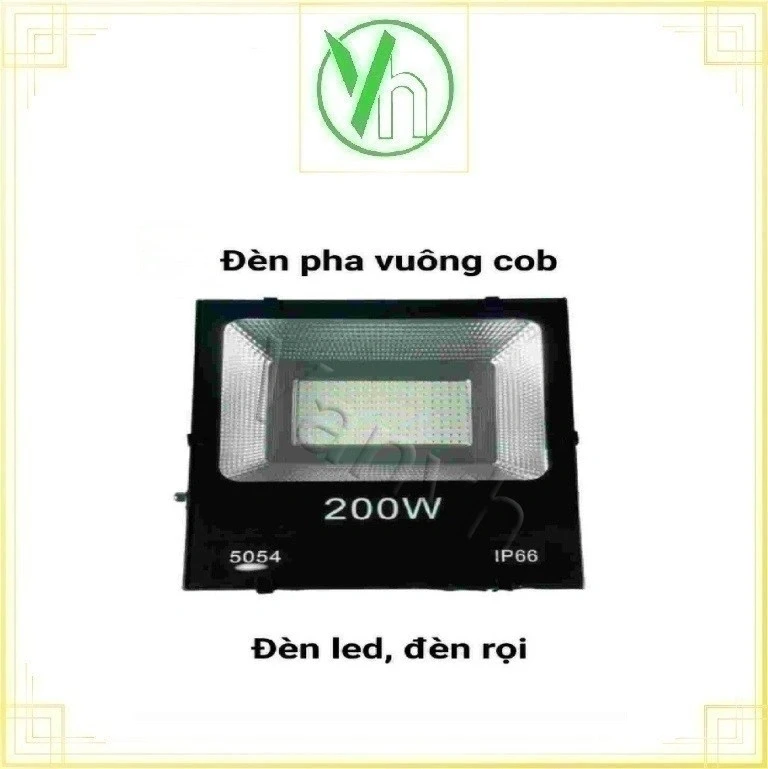 Đèn pha vuông cob, pha rọi 200W Maxlight .