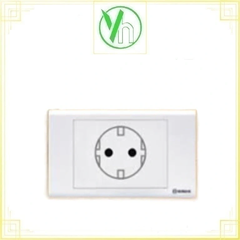 Ổ cắm "Schuko" 16A tiếp đất S18/16 Sino - Vanlock S18/16