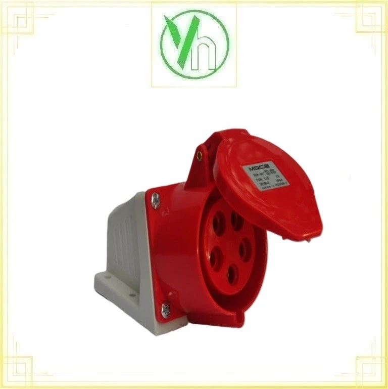 Ổ cắm công nghiệp cố định 5x32A 3P+N+E zyy1252 CHINA zyy1252