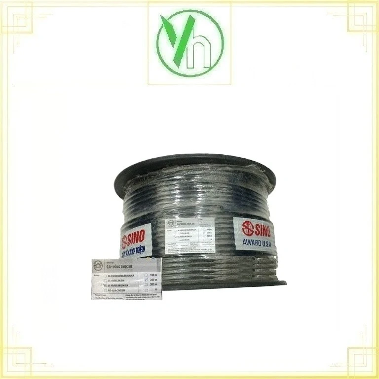 Cáp RG-6U lõi BC 96 sợi SINO (VND/m) RG-6U/BC/96/SN Sino - Vanlock RG-6U/BC/96/SN