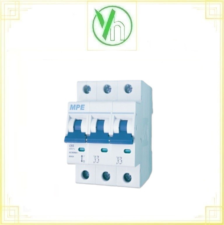 Cầu dao MCB 3P 16A 6kA MP6-C316 MPE MP6-C316