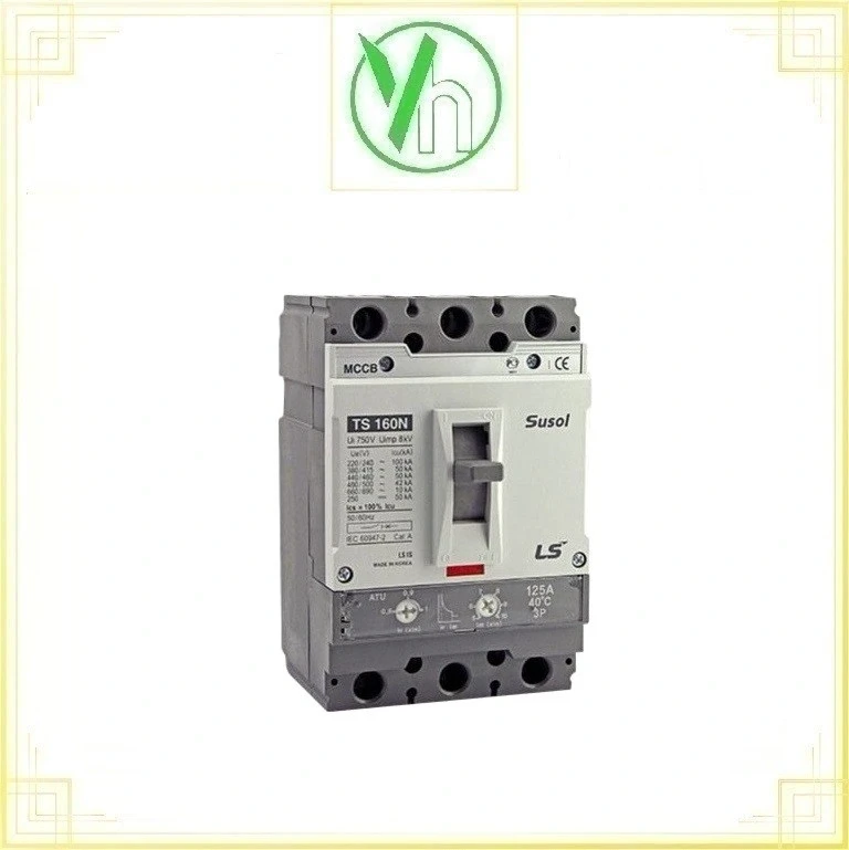 MCCB APTOMAT 3 Pha FTU không chỉnh dòng 100A TS160N FTU160 LS ELECTRIC TS160N FTU160