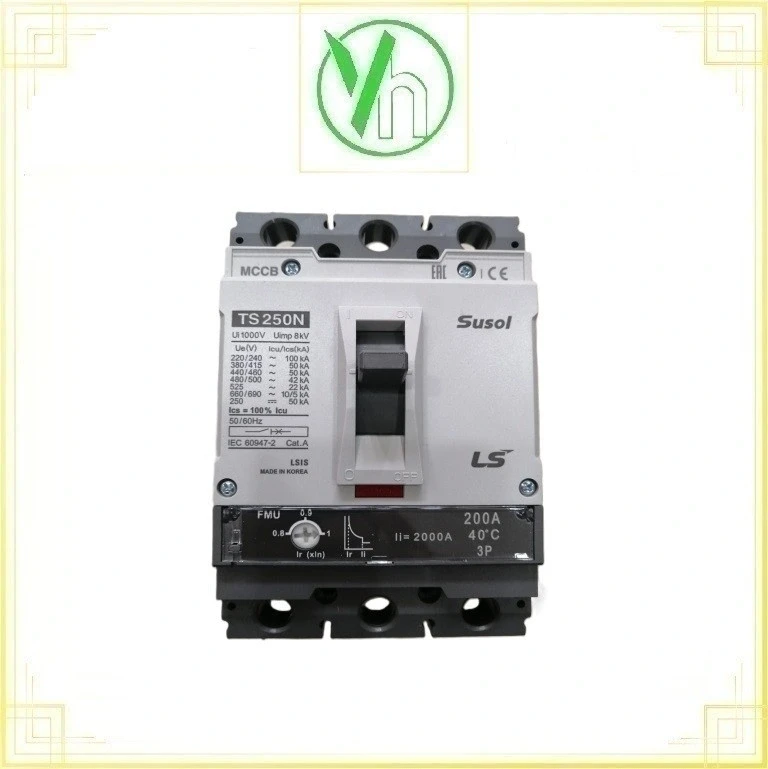 Aptomat chỉnh dòng 3P 300A 65KA LS ELECTRIC TS400N FMU400