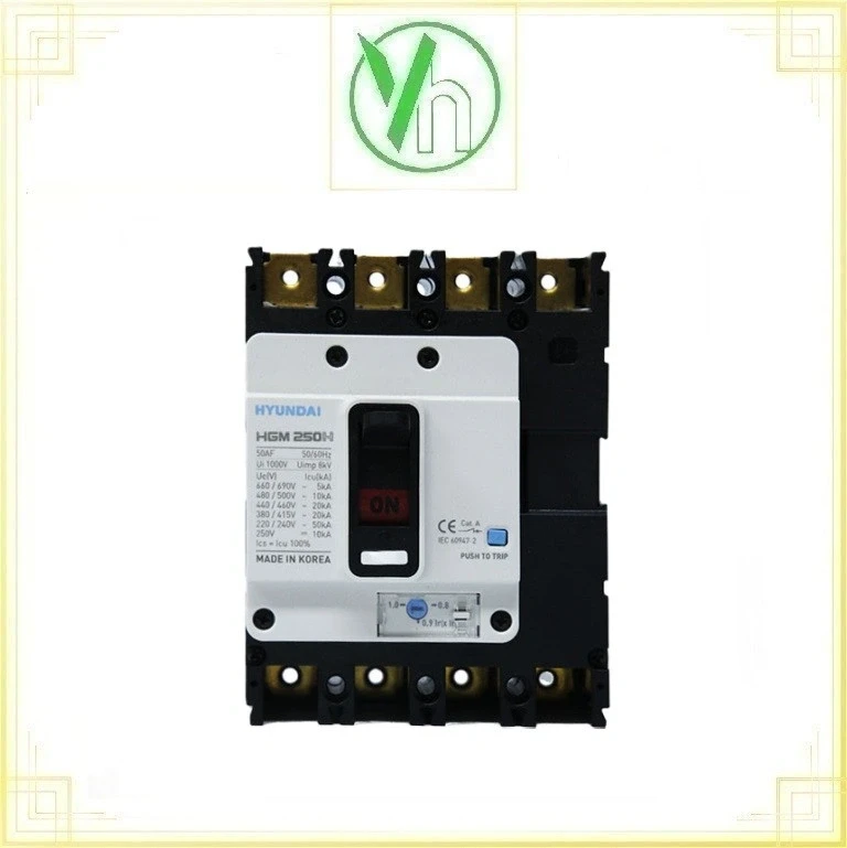 Aptomat Huyndai MCCB HGM125H-FVP 3P 38kA Hyundai HGM125H-FVP