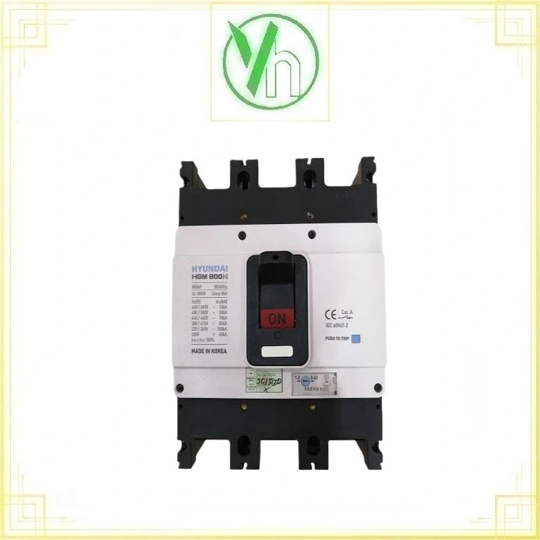 Aptomat Huyndai MCCB HGM800H-F 3P 85kA Hyundai HGM800H-F