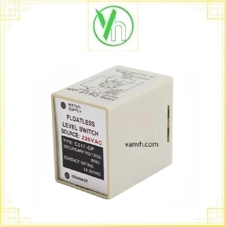 Rơ le mức chống cạn CKC AC 220V 3 điện cực C61F-GP CIKACHI C61F -GP