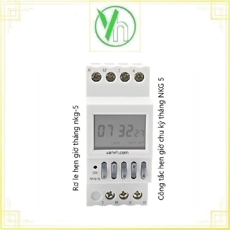 Rơle Timer ,Công tắc hẹn giờ chu kỳ tháng NKG 5 CHINA NKG-5