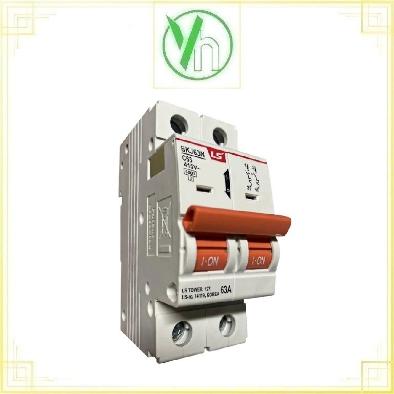 Aptomat MCB 2P 63A 6kA BKJ63N2P63A LS LS ELECTRIC BKJ63N2P63A