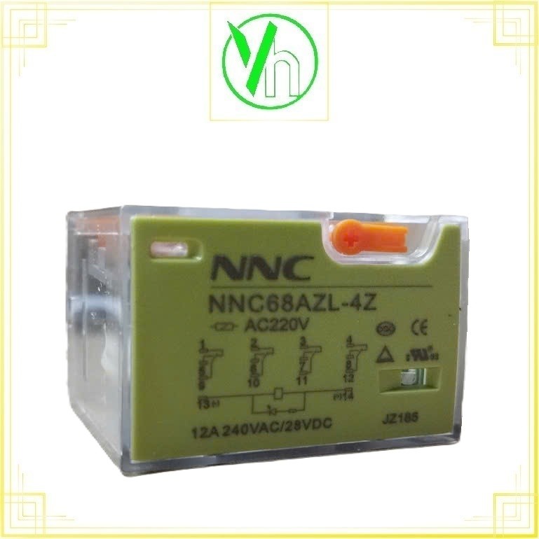 Rơ le trung gian 12A AC220V NNC68AZL-4Z CHINA NNC68AZL-4Z