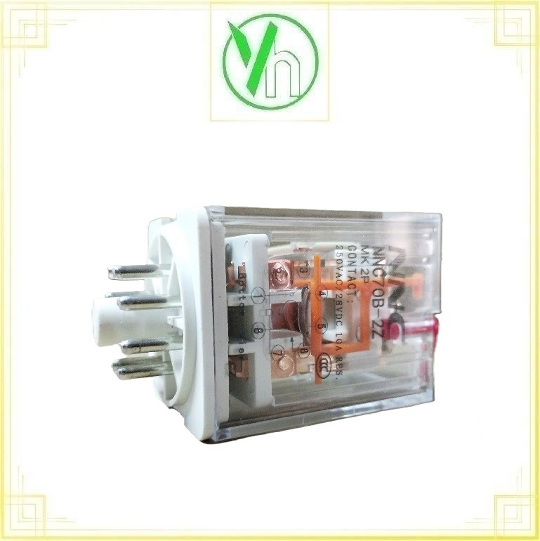 Rơ le điện từ 8 chân 10A 250VAC/28VAC NNC70B-2Z CHINA NNC70B-2Z