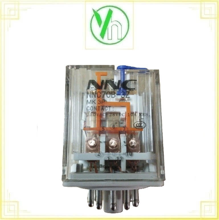 Rơ le điện từ 11 chân 10A 250VAC/28VAC NNC70B-3Z CHINA NNC70B-3Z.