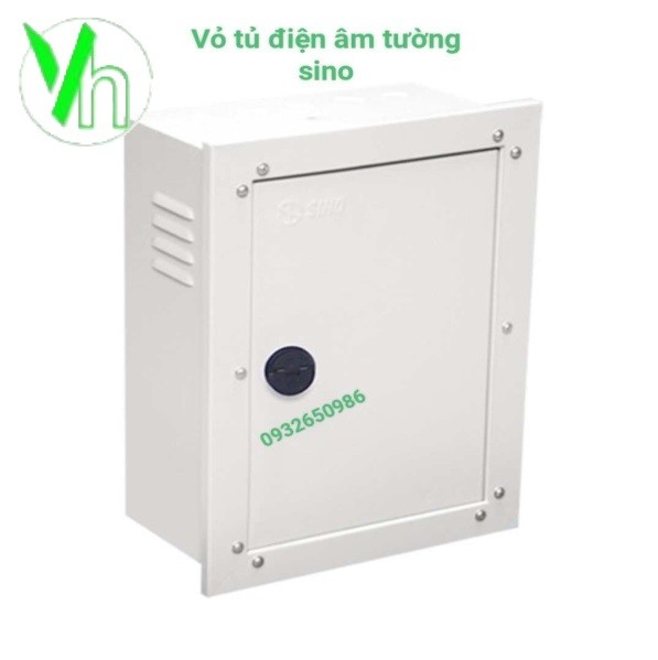 Vỏ tủ điện điện kim loại âm tường 150x100x60 Sino - Vanlock CKR00