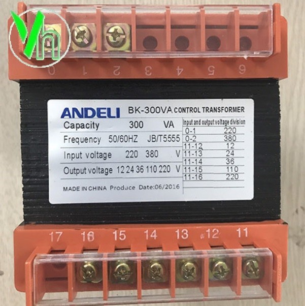 Biến áp điều khiển 300VA BK-300 ANDELI ANDELI BK-300