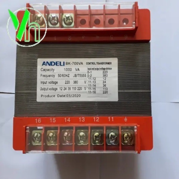 Biến áp điều khiển 1000VA BK-1000 ANDELI ANDELI BK-1000