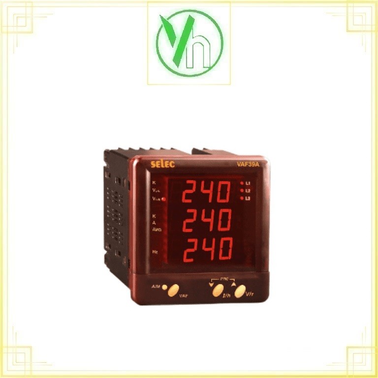 Đồng hồ đo điện áp, dòng điện, tần số CosPhi (96*96) VAF39A Selec Selec VAF39A