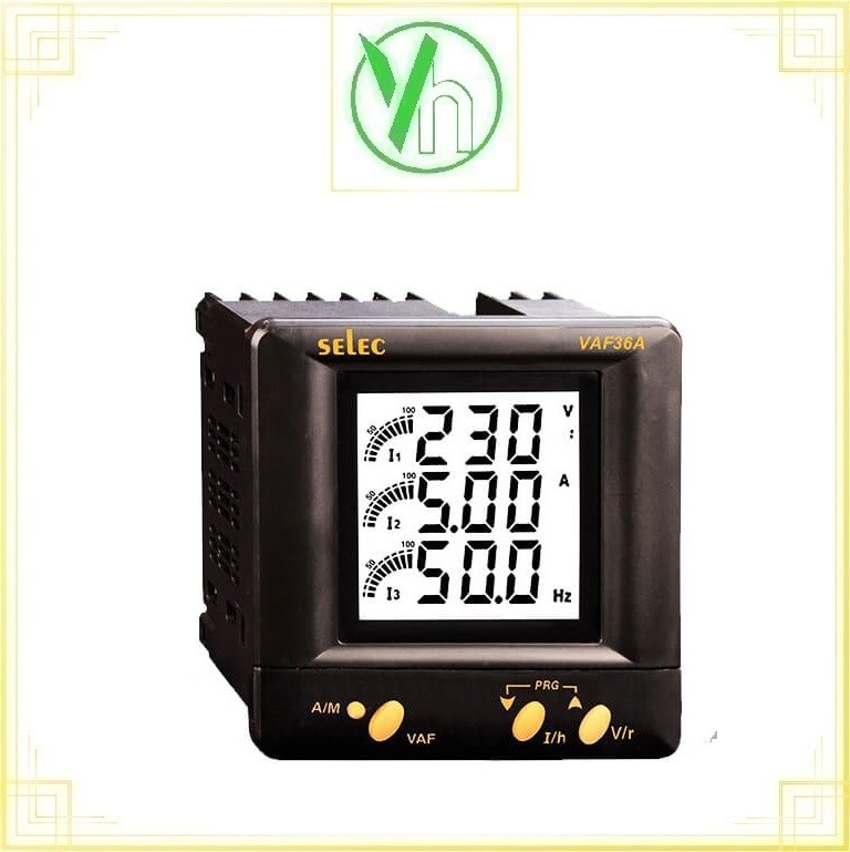 Đồng hồ đo điện áp, dòng điện, tần số CosPhi (96*96) VAF36A Selec VAF36A