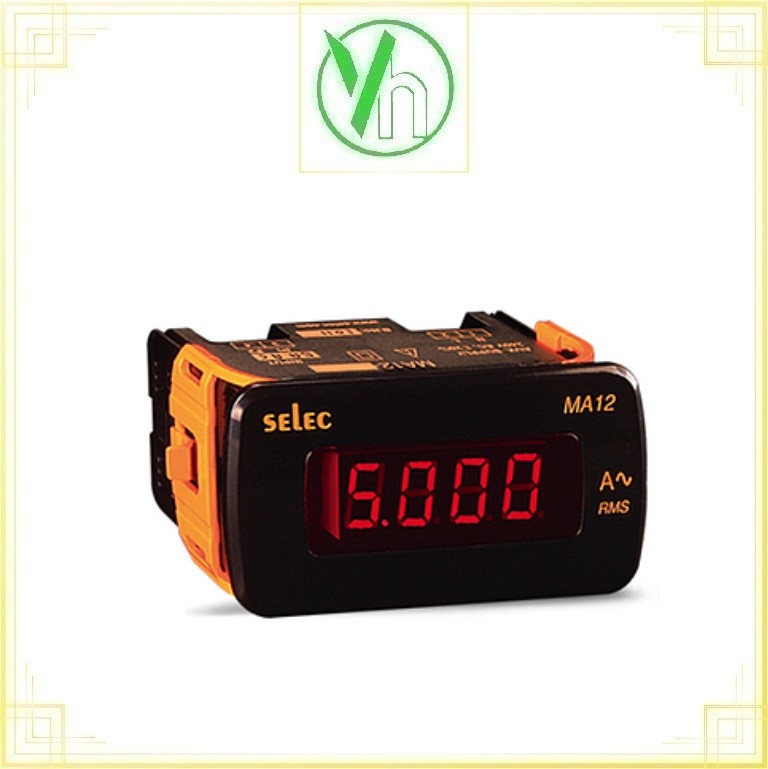 Đồng hồ đo dòng DC dạng LED 200mA (48*96) MA12-DC-200mA Selec MA12-DC-200mA