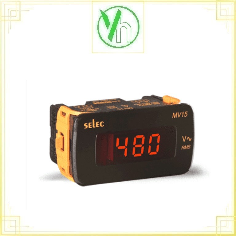 Đồng hồ tủ điện hiển thị dạng LED MV15-AC-200/2000mV(48*96) Selec MV15-AC-200/2000mV