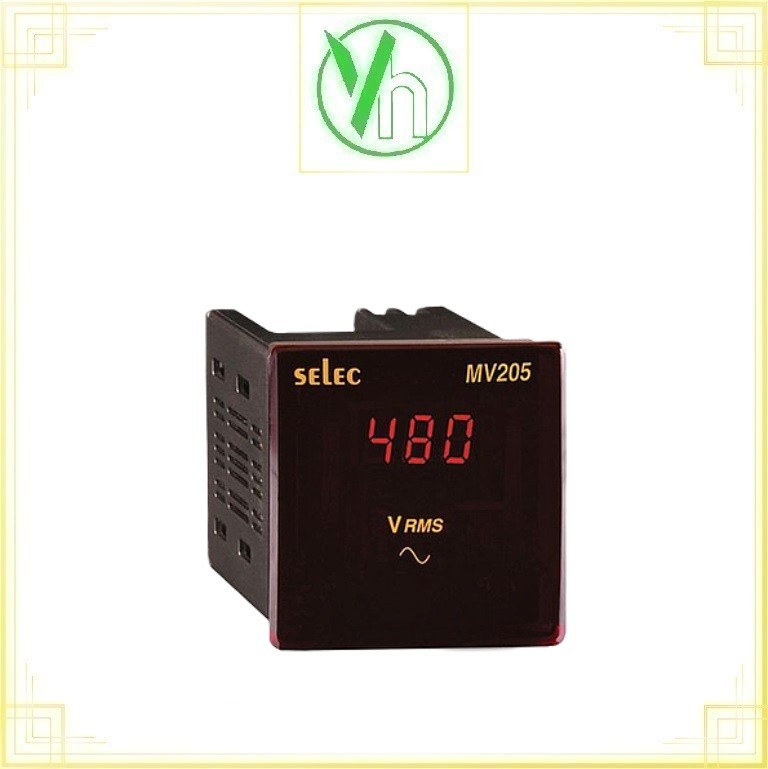 Đồng hồ tủ điện dạng số hiển thị dạng LED (72*72) MV205 Selec MV205
