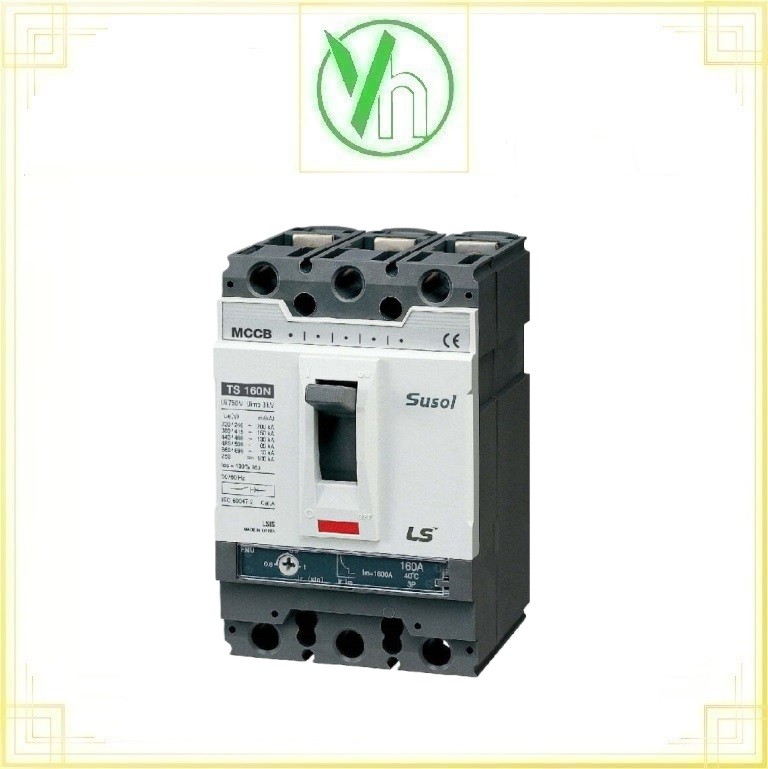 MCCB APTOMAT 3 Pha chỉnh dòng nhiệt 125A LS ELECTRIC TS160N FMU160
