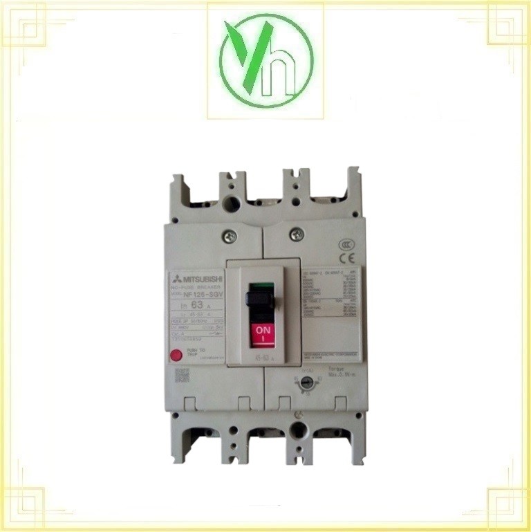 Cầu dao tự động MCCB NF160-SGV 3P 125-160A 36kA 2CK311A000005 Mitsubishi Mitsubishi 2CK311A000005