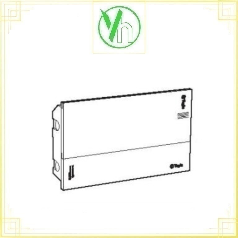 Tủ điện nắp che màu trắng, đế nhựa chứa 8-12 Module E4M 14/18L Sino - Vanlock E4M 14/18L