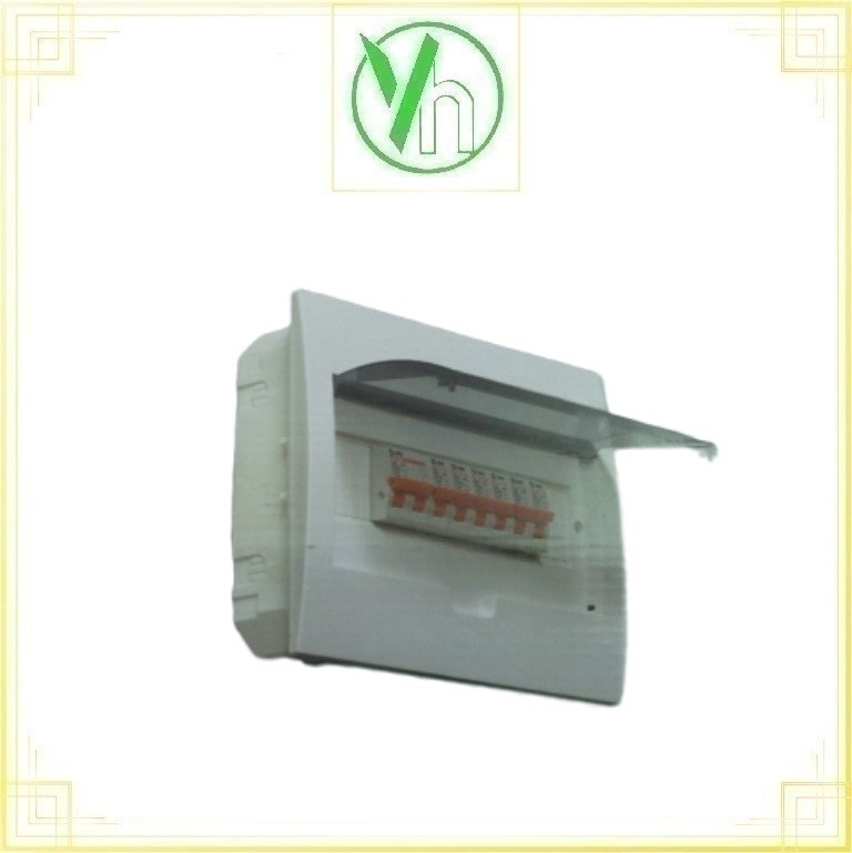 Tủ điện âm tường mặt nhựa chống cháy chứa 8-12 module E4FC 8-12 Sino Sino - Vanlock E4FC 8-12