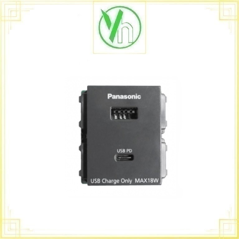 Ổ cắm USB 2 cổng type A-C WEF14821H-VN Panasonic Panasonic WEF14821H-VN