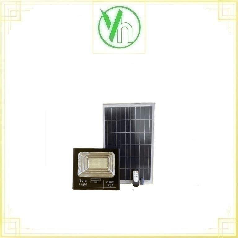 Đèn pha năng lượng mặt trời báo Pin 200W CHINA .