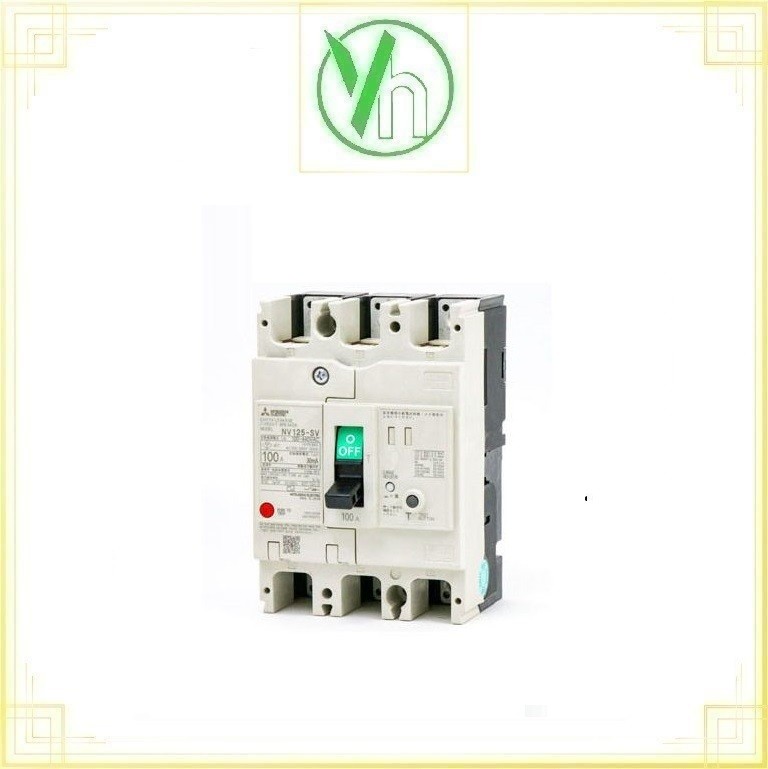 ELCB NV125-SV (HS) 3P 100A 30kA 30mA 2DG112A00004P Mitsubishi Mitsubishi 2DG112A00004P