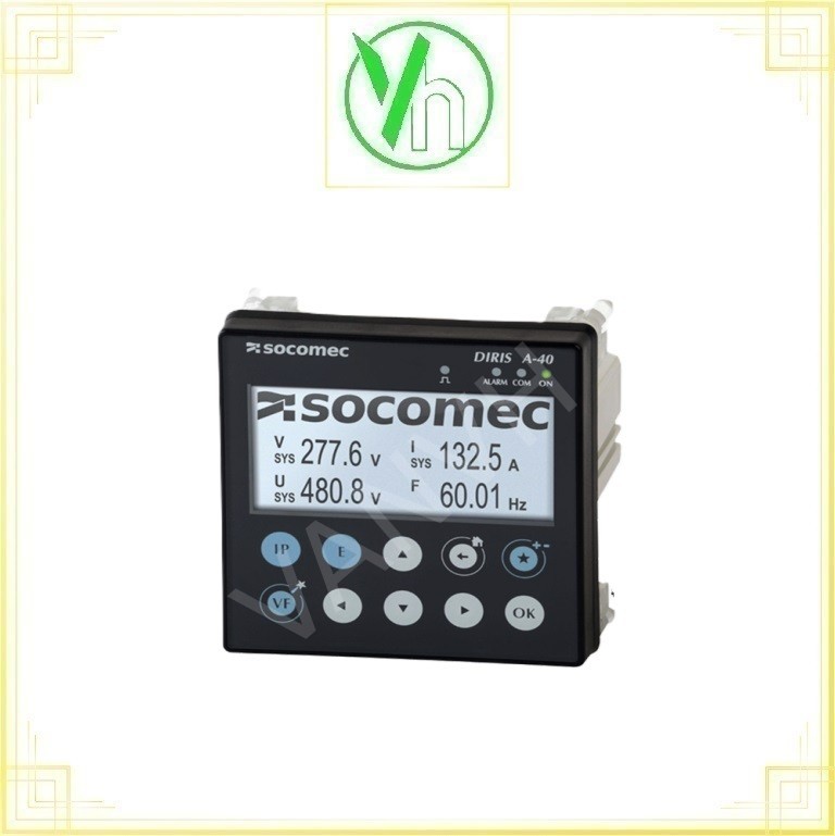 Đồng hồ đo đa năng DIRIS A40 - RS485 MODBUS - 3I 20 SOCOMEC DIRIS A40 - RS485 MODBUS - 3I 20
