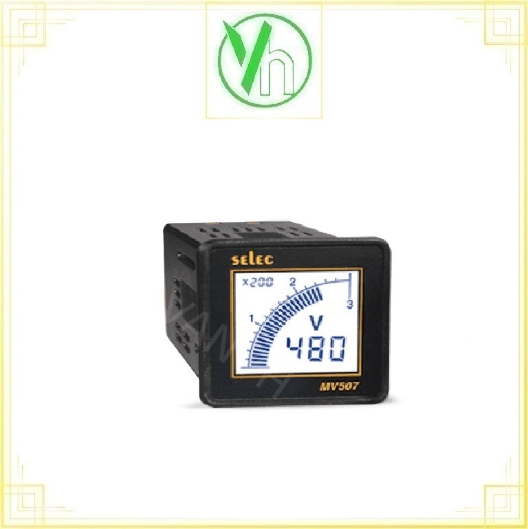 Đồng hồ tủ điện dạng số hiển thị dạng LCD (48*48) MV507 Selec MV507