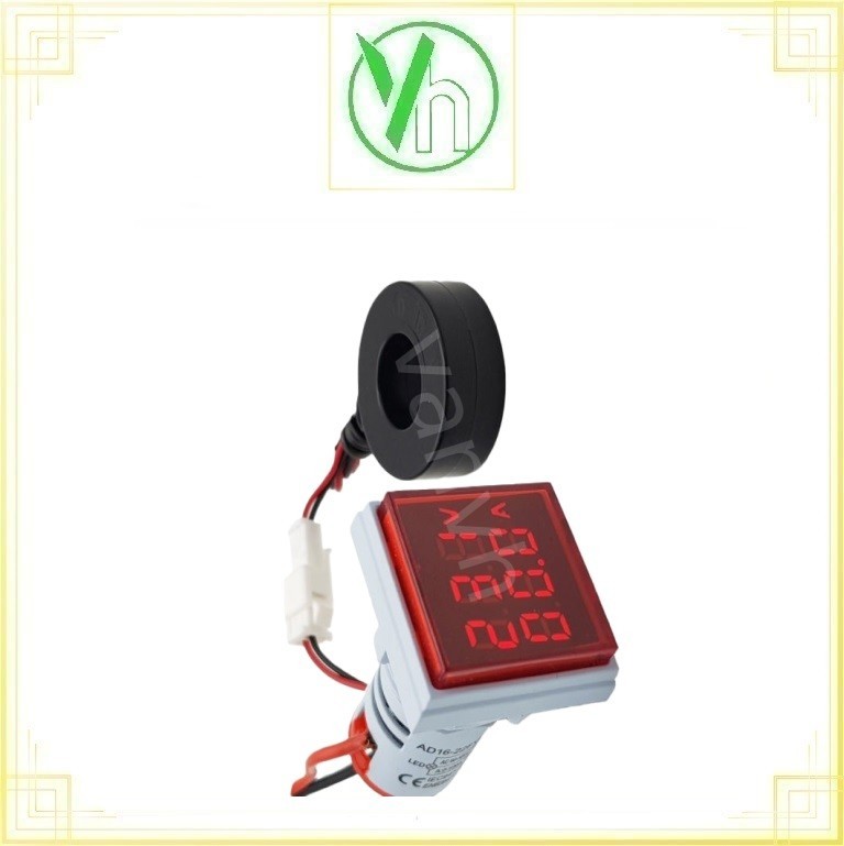 Đèn báo kép Vôn và Ampe kế đỏ 16-22FVA CNC ELECTRIC CNC ELECTRIC 16-22FVA