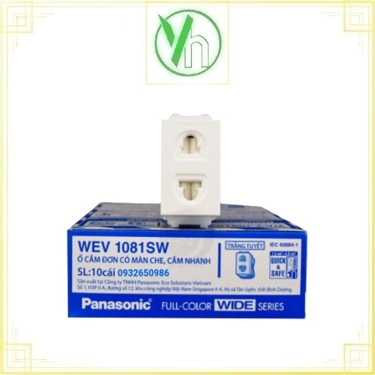 Hạt ổ đơn 2 chân WEV1081SW Panasonic Panasonic WEV1081SW