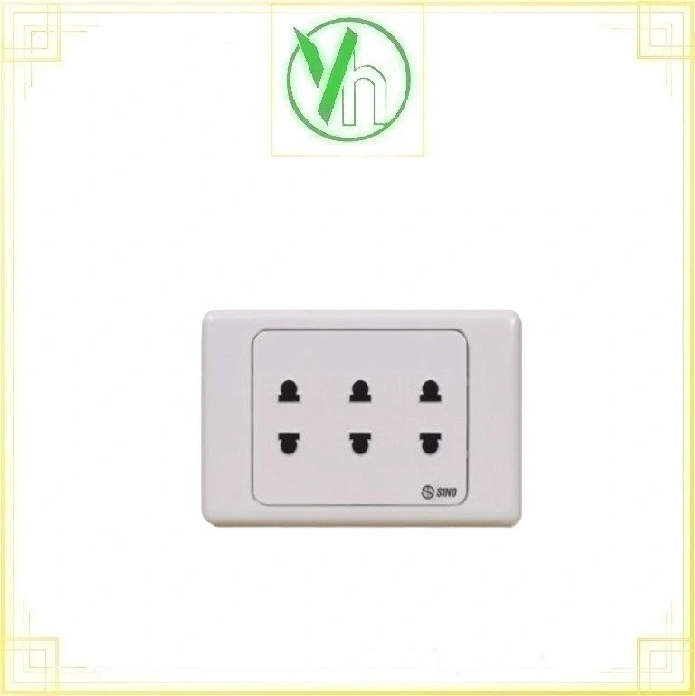 3 Ổ cắm đơn 2 chấu 16A S9U3 Sino - Vanlock S9U3