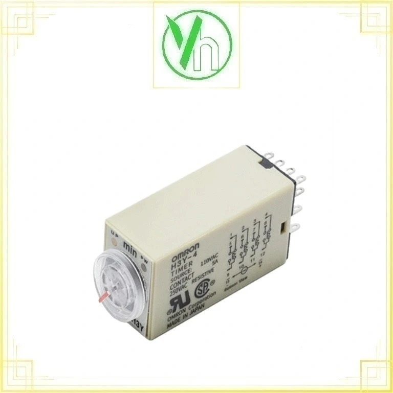 Rơ le thời gian 220v 14 chân dẹt nhỏ H3Y-4 5s OMRON H3Y-4 5s