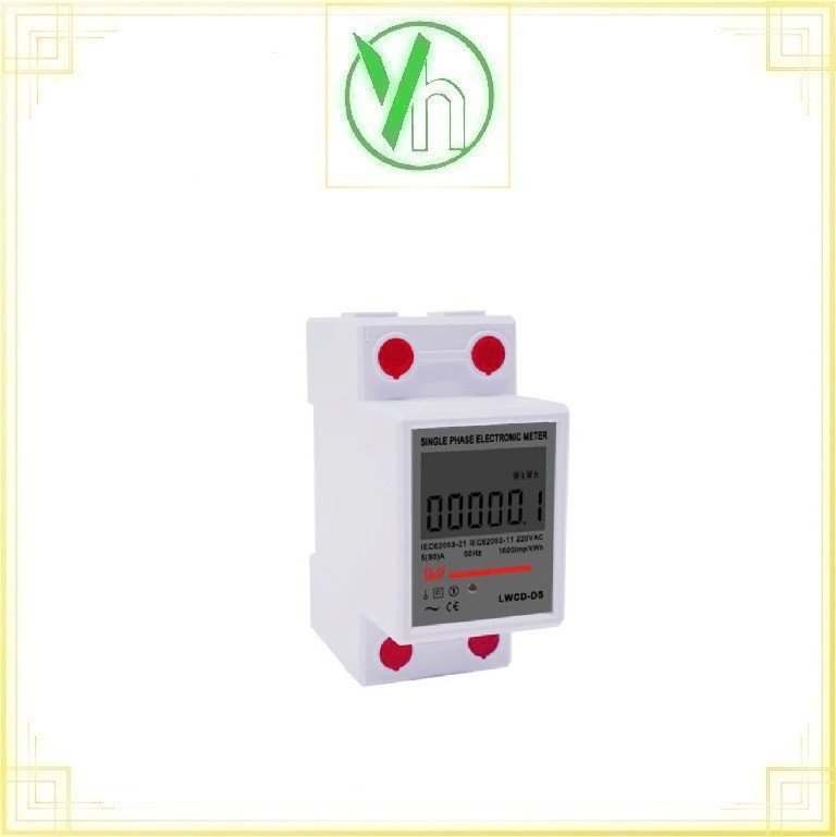 Công tơ điện tử 1 pha 5/80A LWCD-DS CHINA LWCD-DS