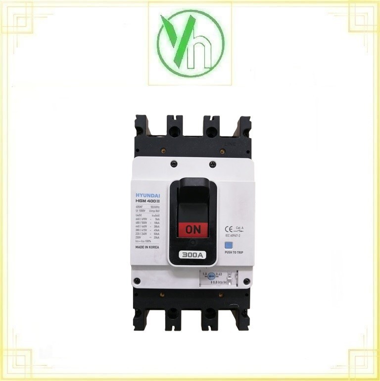 Aptomat Huyndai 350A 45KA 3P HGM400E Hyundai HGM400E 350A 45KA 3P