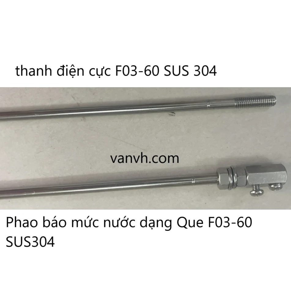 Que báo mức nước, thanh điện cực inox SUS304 OMRON F03-60 SUS304