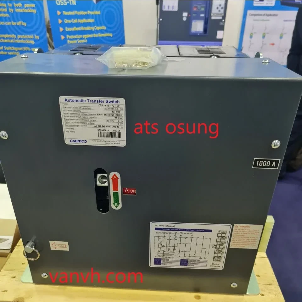 Bộ chuyển nguồn tự động ATS 4P 1600A ON-ON OSS-616-PC Osung/Osemco Osung/Osemco OSS-616-PC